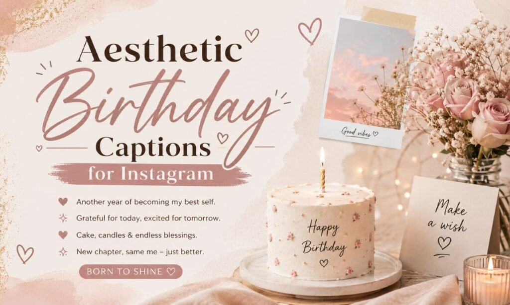 Aesthetic Birthday Captions for Instagram