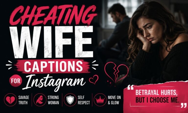 Cheating Wife Captions for Instagram